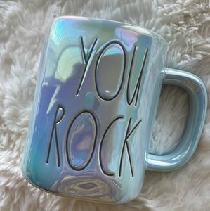 Rae Dunn "You Rock" Iridescent Mug